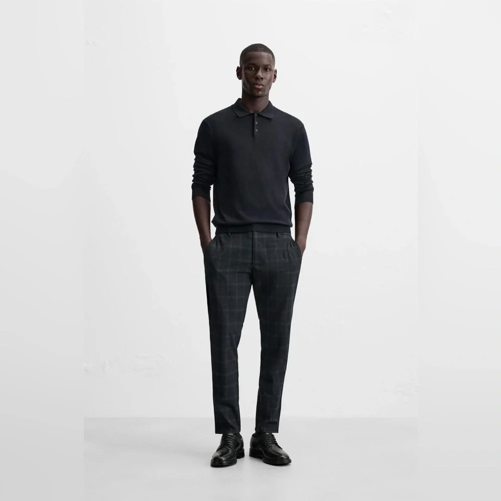 ZARA SLIM FIT COMFORT TROUSERS Size L
